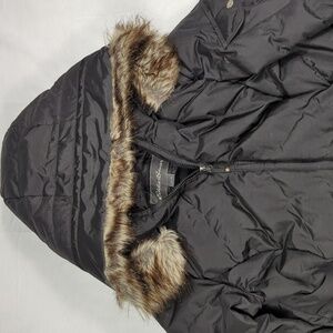 Eddie Bauer Fur Trimmed Hooded Down Filled Women's‎ Parka Size Medium